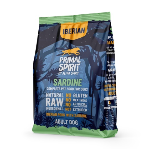 Primal Spirit - Iberian Sardine - Pełnoporcjowa karma dla psów dorosłych wszystkich ras 1kg