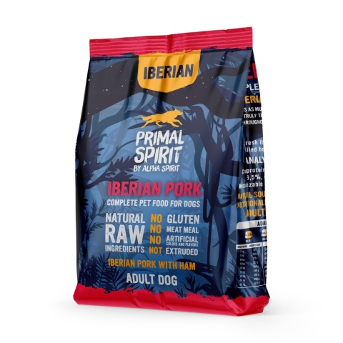 Primal Spirit - Iberian Pork - Pełnoporcjowa karma dla psów dorosłych wszystkich ras 1kg