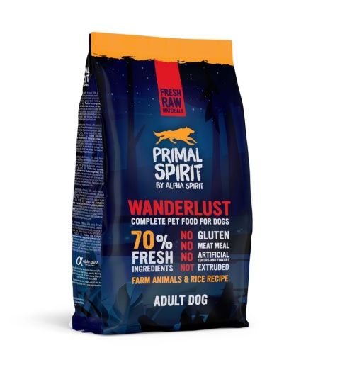 Primal Spirit - Wanderlust - Pełnoporcjowa karma dla psów dorosłych wszystkich ras 1kg