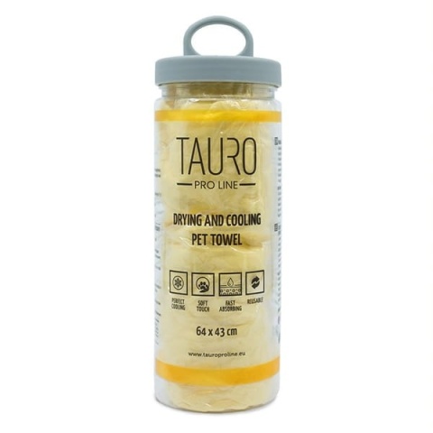 Tauro Pro Line - Ręcznik chłodzący 64x43cm Żółty