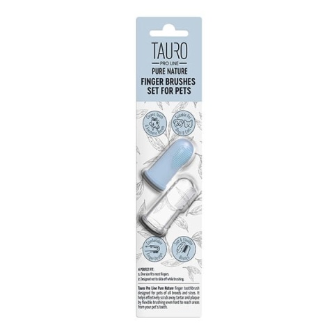 Tauro Pro Line - Szczoteczka do zębów nakładana na palec, zestaw 2szt.