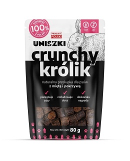 Uniszki - Crunchy królik z miętą i pokrzywą 80g