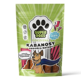 Uniszki - SUPERDOGS Obrońca Natury - Kabanosy z dziczyzny 100g