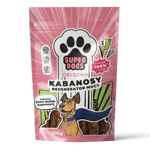 Uniszki - SUPERDOGS Regenerator Mocy - Kabanosy z cielęciny 100g