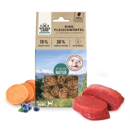 WILDES LAND DOG - kostki z mięsa wołowego - przysmaki dla psów 100g