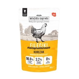 Wiejska Zagroda - Karma mokra dla Kota - Fileciki Kurczak 85g