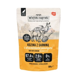 Wiejska Zagroda - Karma mokra dla psa Kozina z sarniną 500g