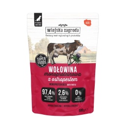 Wiejska Zagroda - Karma mokra dla psa Monobiałkowa Wołowina 500g