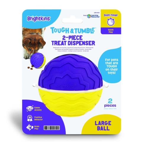 Brightkins - Zabawka na przysmaki - Large Textured Ball Treat Dispenser