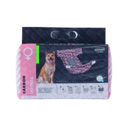 M-Pets CARBON DIAPERS - ONA - Pieluszki dla suczek roz. L 15szt.