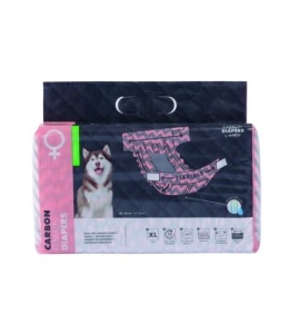 M-Pets CARBON DIAPERS - ONA - Pieluszki dla suczek roz. XL 15szt.