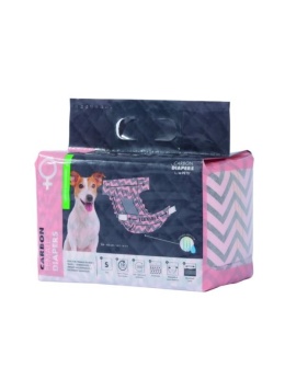 M-Pets CARBON DIAPERS - ONA - Pieluszki dla suczek roz. S 15szt.