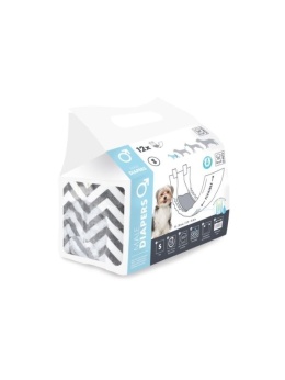 M-Pets DIAPERS - ON - Pieluszki dla psa roz. S 12 szt.