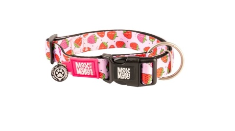 Max&Molly GOTCHA! Smart ID Strawberry Dream - Obroża dla psa - M