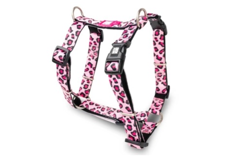 Max&Molly H-Harness Leopard Pink - Szelki dla psa regulowane - M