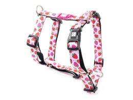 Max&Molly H-Harness Strawberry Dream - Szelki dla psa regulowane - L