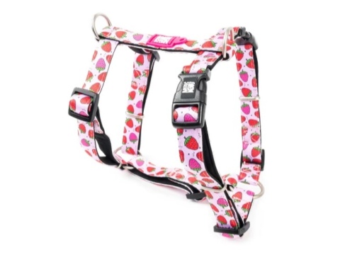 Max&Molly H-Harness Strawberry Dream - Szelki dla psa regulowane - L