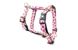 Max&Molly H-Harness Strawberry Dream - Szelki dla psa regulowane - S