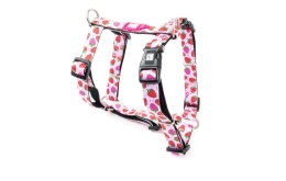 Max&Molly H-Harness Strawberry Dream - Szelki dla psa regulowane - XS