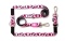 Max&Molly Multi-Leash Leopard Pink - Smycz przepinana dla psa 200cm - S