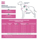 Max&Molly Sport Harness Matrix 2.0 Turquoise - szelki regulowane dla psa z identyfikatorem QR - S