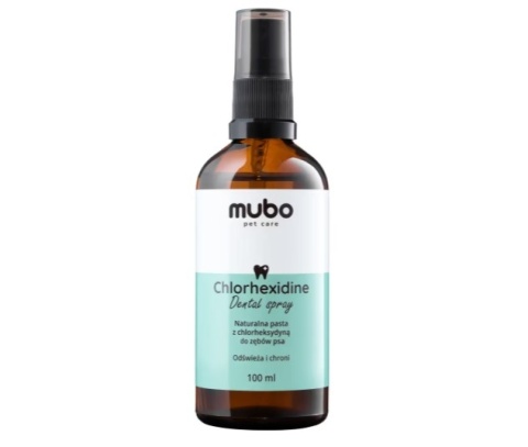 Mubo - naturalna pasta z chlorheksydyną dla psa, bez szczotkowania 100ml