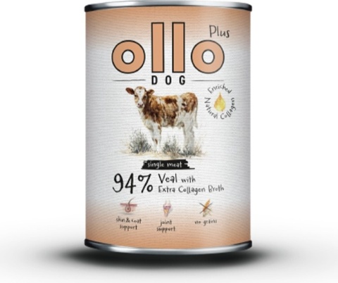 Ollo Plus Kolagen Cielęcina - Karma mokra dla psa 800g