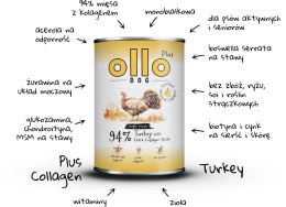 Ollo Plus Kolagen Indyk - Karma mokra dla psa 400g