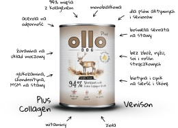 Ollo Plus Kolagen Jeleń - Karma mokra dla psa 400g