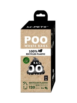POO 100% Recycled Plastic - Woreczki na odchody z recyklingu BEZZAPACHOWE 120szt.