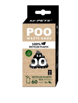 POO 100% Recycled Plastic - Woreczki na odchody z recyklingu BEZZAPACHOWE 60szt.