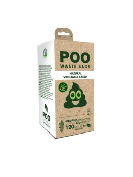 POO - Woreczki na odchody ze skrobi kukurydzianej BEZZAPACHOWE 120szt.