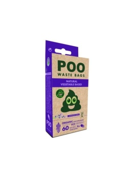 POO - Woreczki na odchody ze skrobi kukurydzianej LAWENDA 60szt.