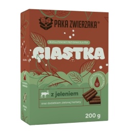 Paka Zwierzaka - Ciastka Jeleń z zieloną herbatą 200g