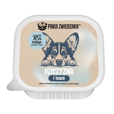 Paka Zwierzaka - Karma mokra TACKA Dziczyzna i łosoś 150g