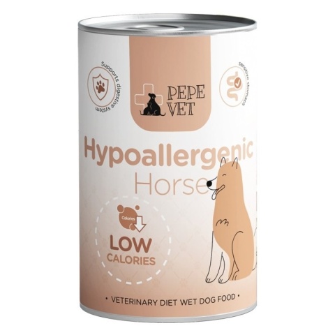 Paka Zwierzaka - PEPE VET - Hypoallergenic Horse (konina) 400g