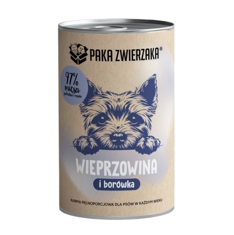 Paka Zwierzaka - Wieprzowina z borówką 400g