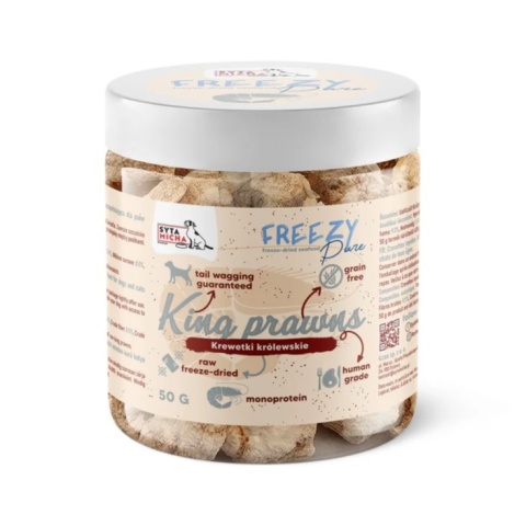 Syta Micha - FREEZY Pure - 100% liofilizowane krewetki królewskie 50g