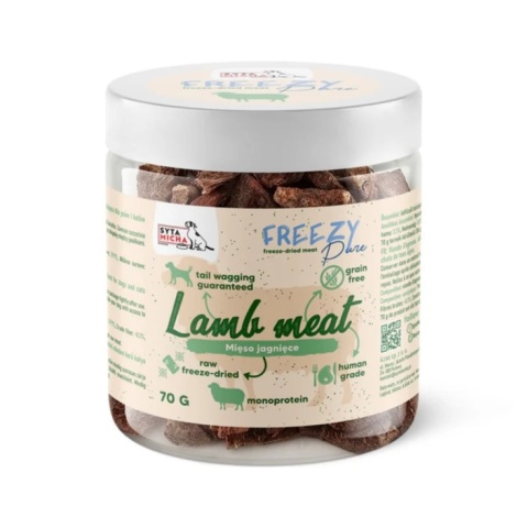 Syta Micha - FREEZY Pure - 100% liofilizowane mięso jagnięce 70g