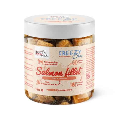 Syta Micha - FREEZY Pure - 100% liofilizowany filet z łososia 110g