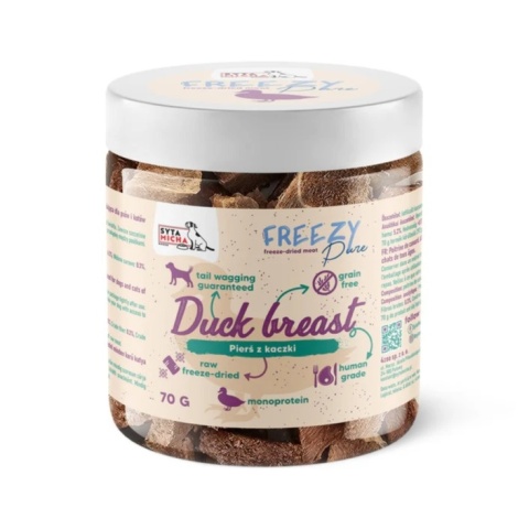 Syta Micha - FREEZY Pure - 100% liofilizowany mięso z kaczki 70g