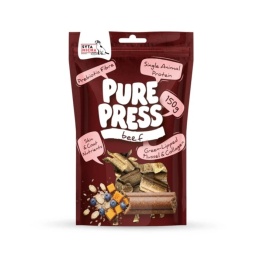 Syta Micha - Pure Press Beef - Smaczki tłoczone na zimno dla psa Wołowina 150g