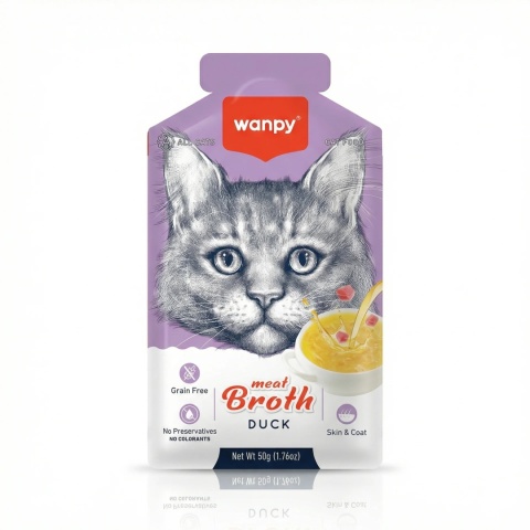 WANPY - Bulion z Kaczki dla kota 50g