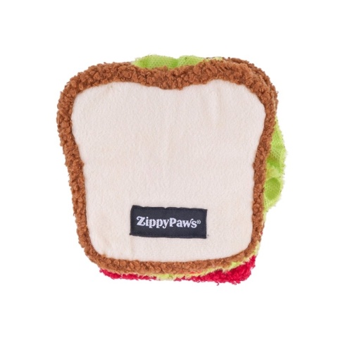 ZippyPaws - Pluszowa zabawka dla psa Snufflerz Sandwich